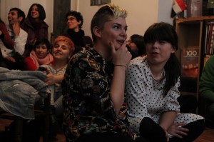 Saturday, Nov. 17 Screening Party of THE SKIN I'M IN at AJZ Space in Yerevan, Armenia. . Organized by The Screenery, PINK Armenia NGO, Queering Yerevan collective, AJZ, and moderated by Anahid Yahijan